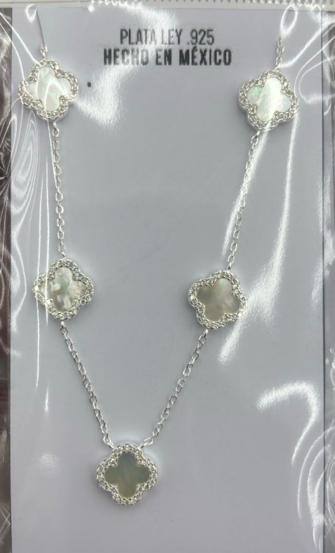 Collar Múlti Van Cleef Negro Y Blanco