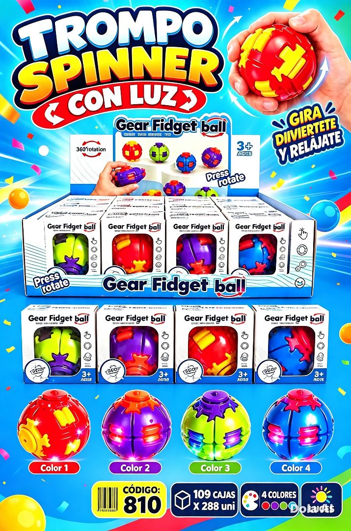 TROMPO SPINNER CON LUCES