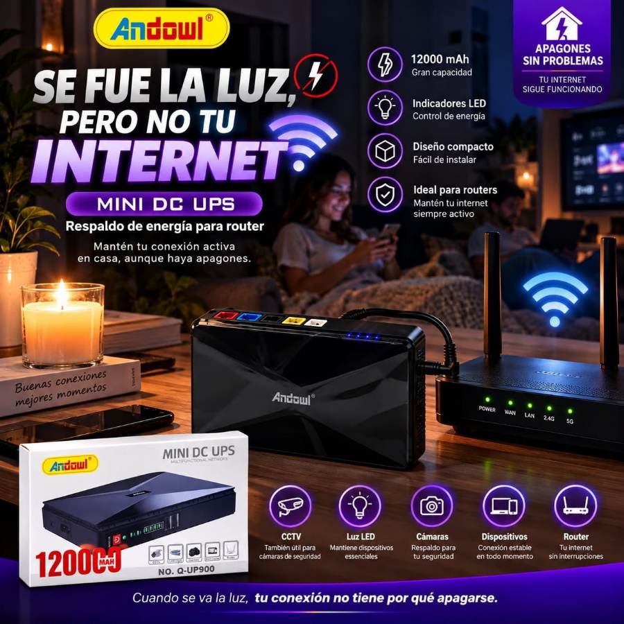 Mini UPS Respaldo Para Router