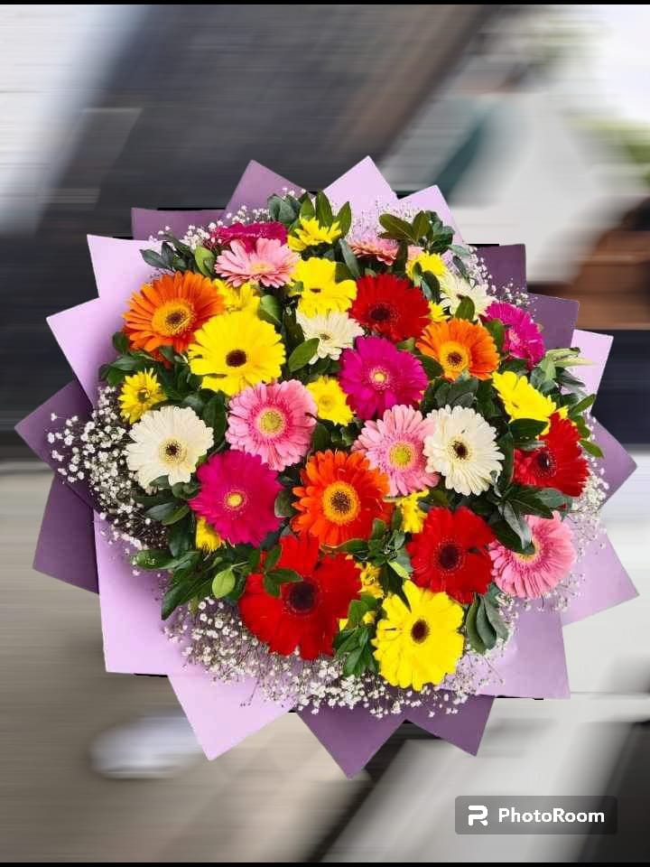 25 gerbera flor complemento
