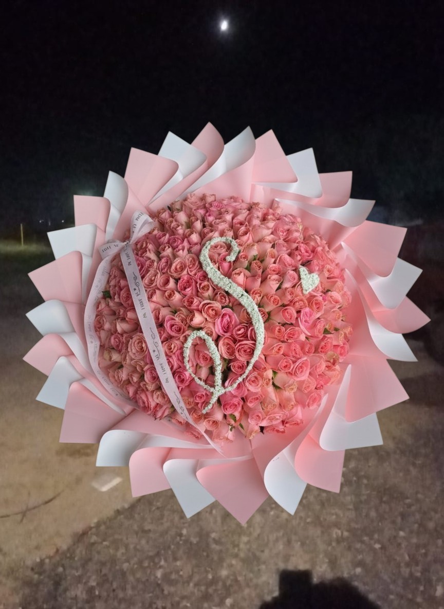 250 rosas y letra gipsofilia