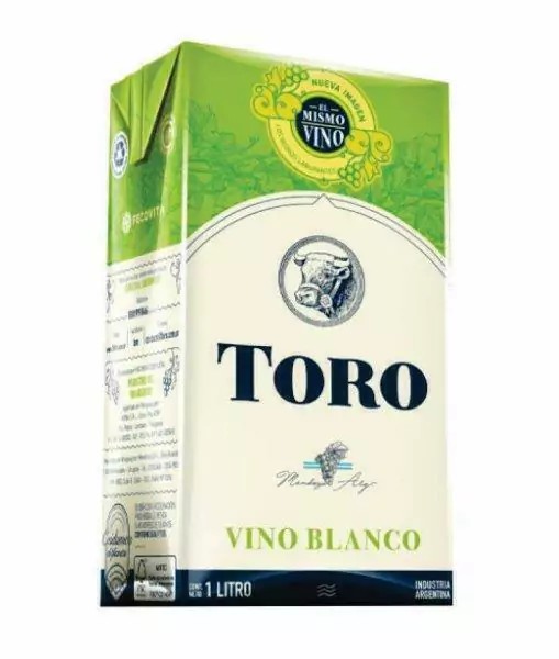 Vino toro blanco cartón 1L