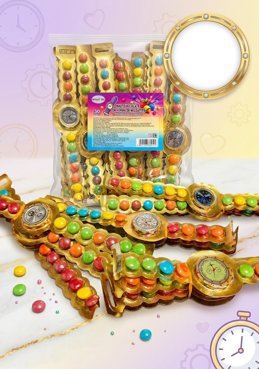 Reloj De Confites Y Moneda