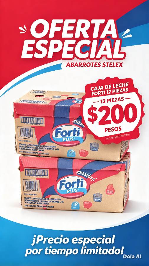 Leche caja forti