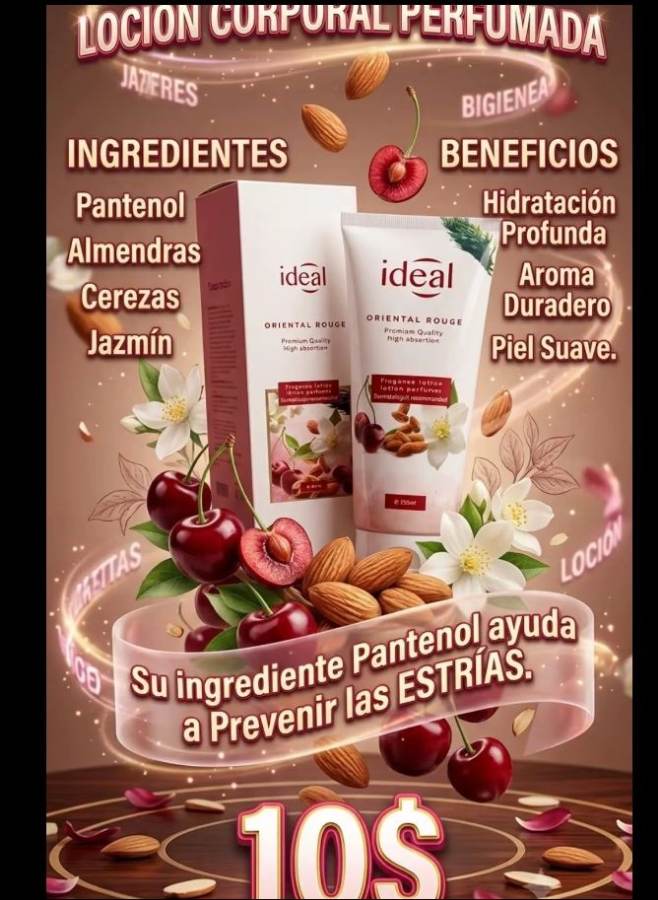 Crema perfumada corporal