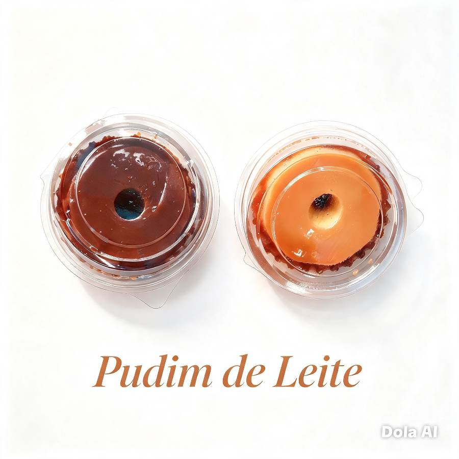 Pudim De Chocolate E Leite