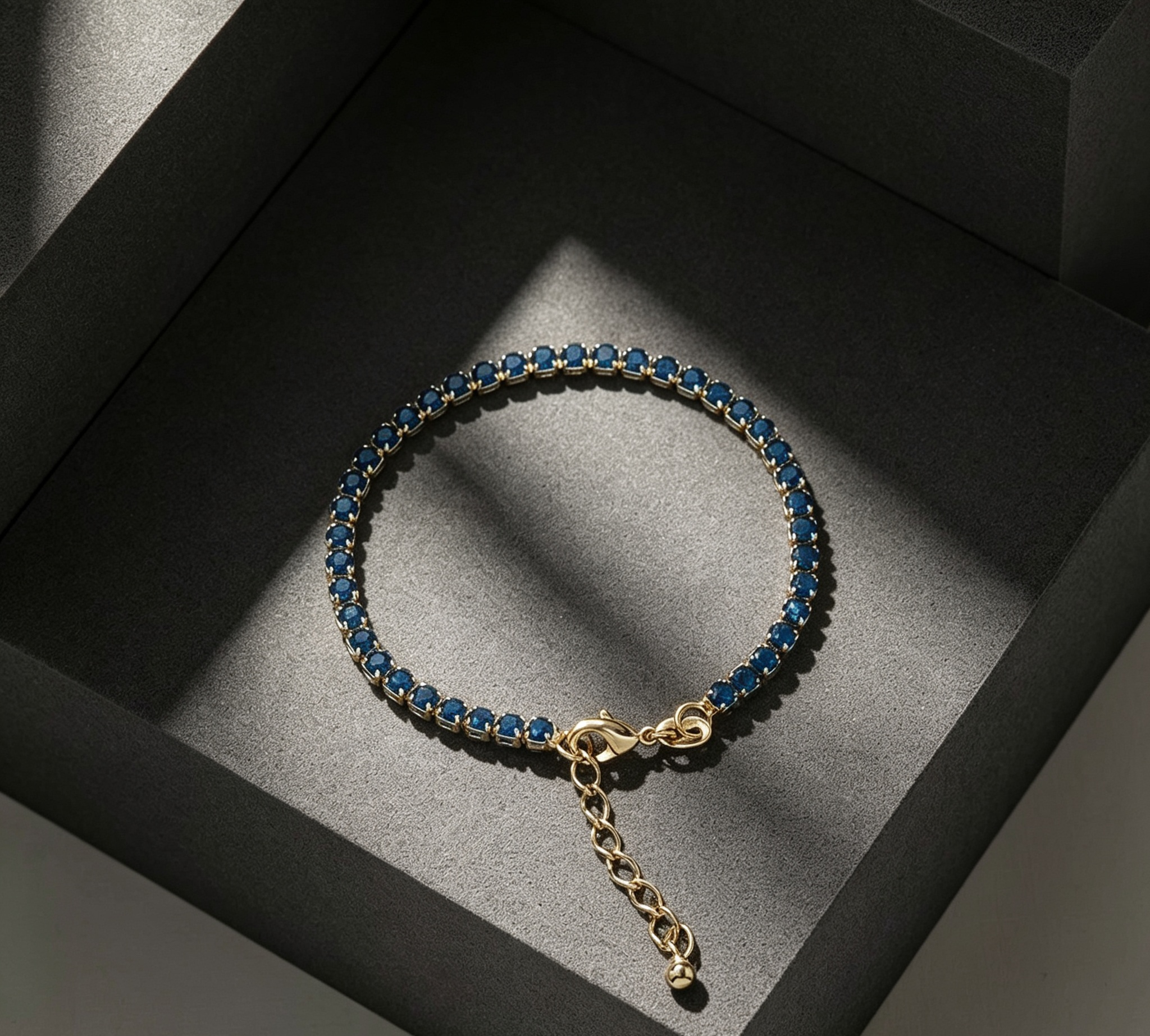 P Circonias Azul Unisex 16 Cms