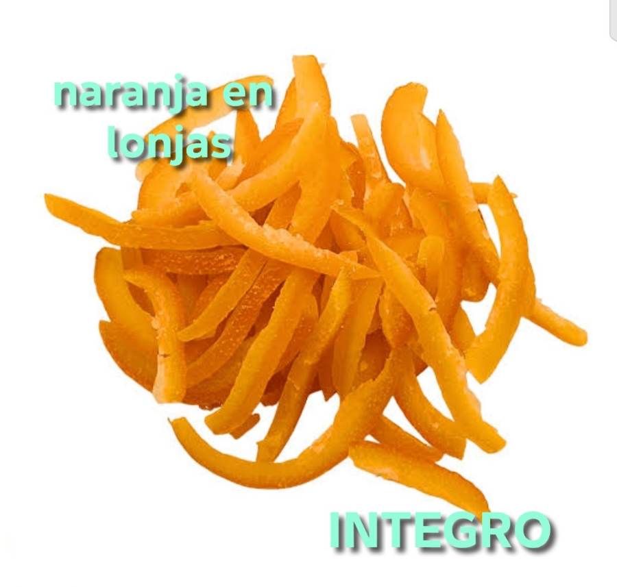 Naranja confitada en lonjas