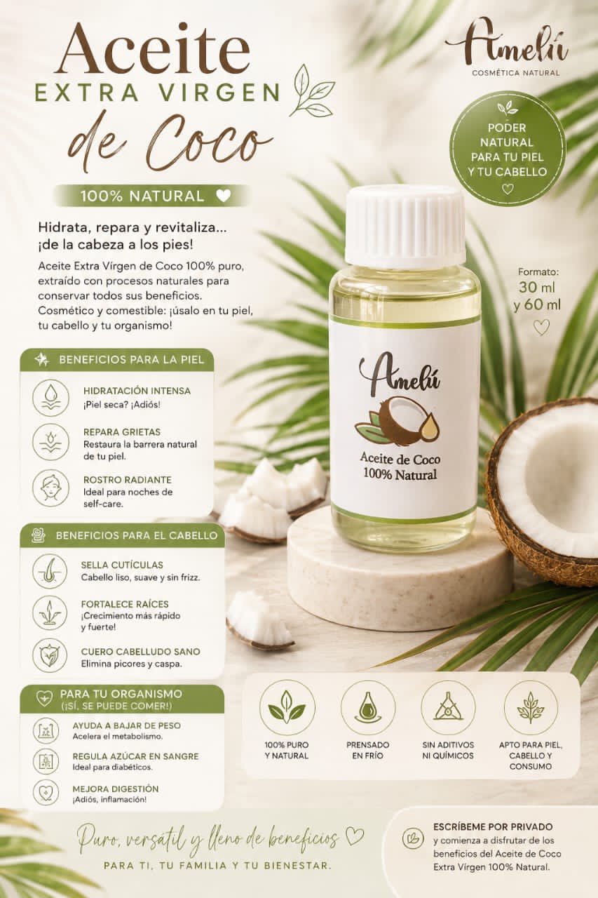 Aceite Extra Virgen De Coco 🥥