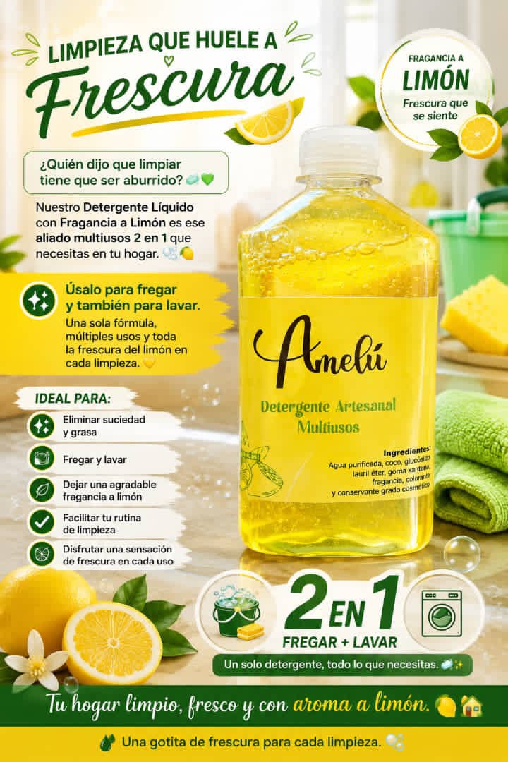 🍋Detergente Multiusos con Fragancia 🍋