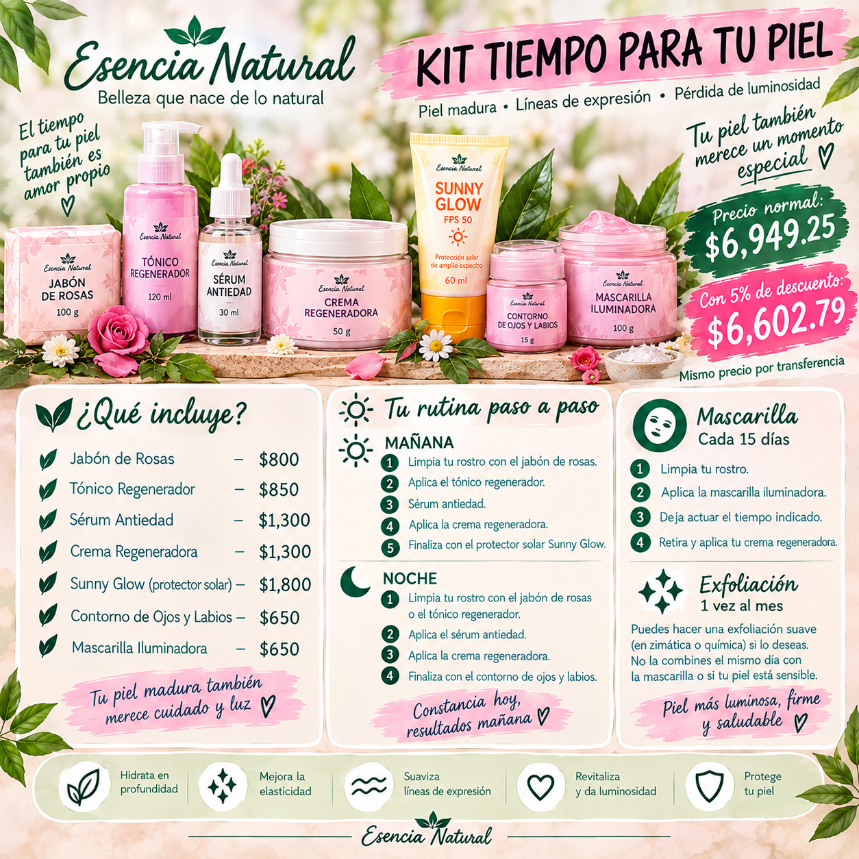 👑 KIT 6 — TIEMPO PARA TU PIEL