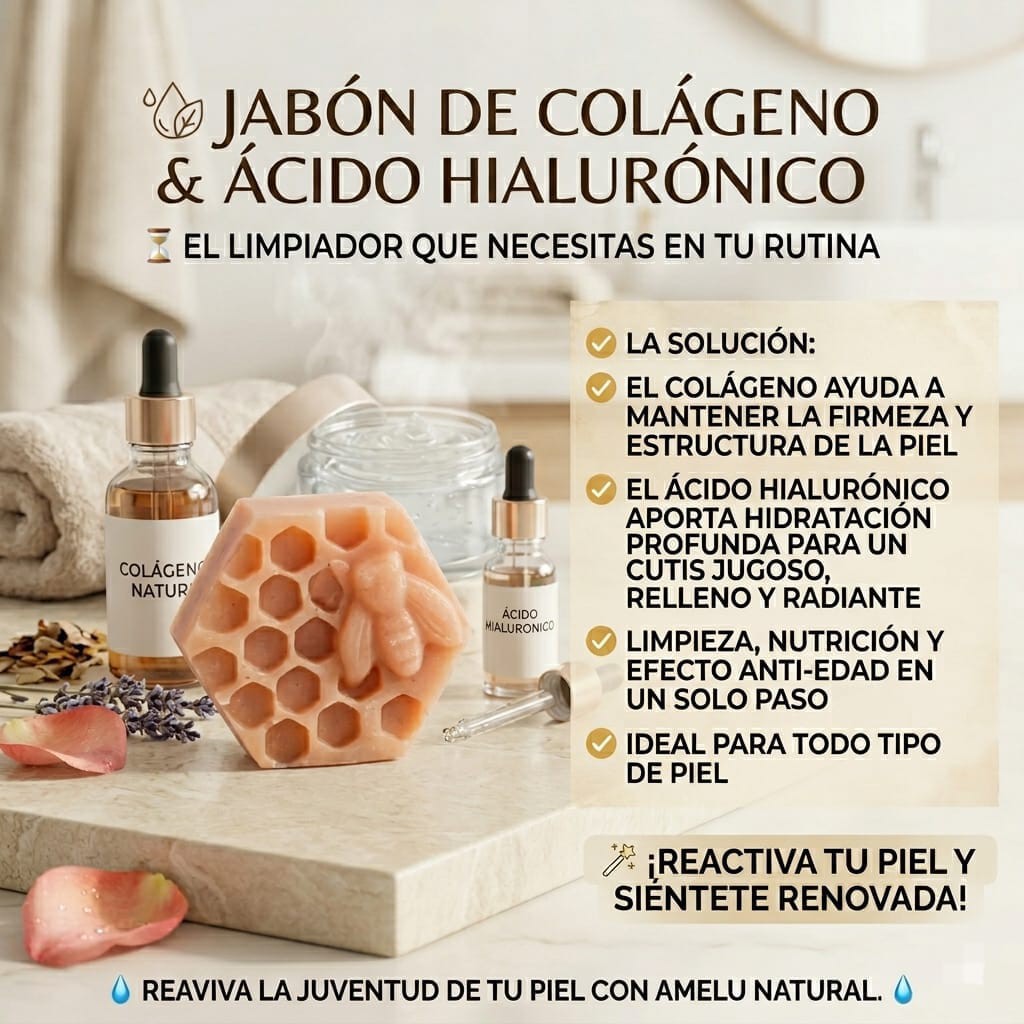 Jabón de Colágeno y Ácido Hialurónico