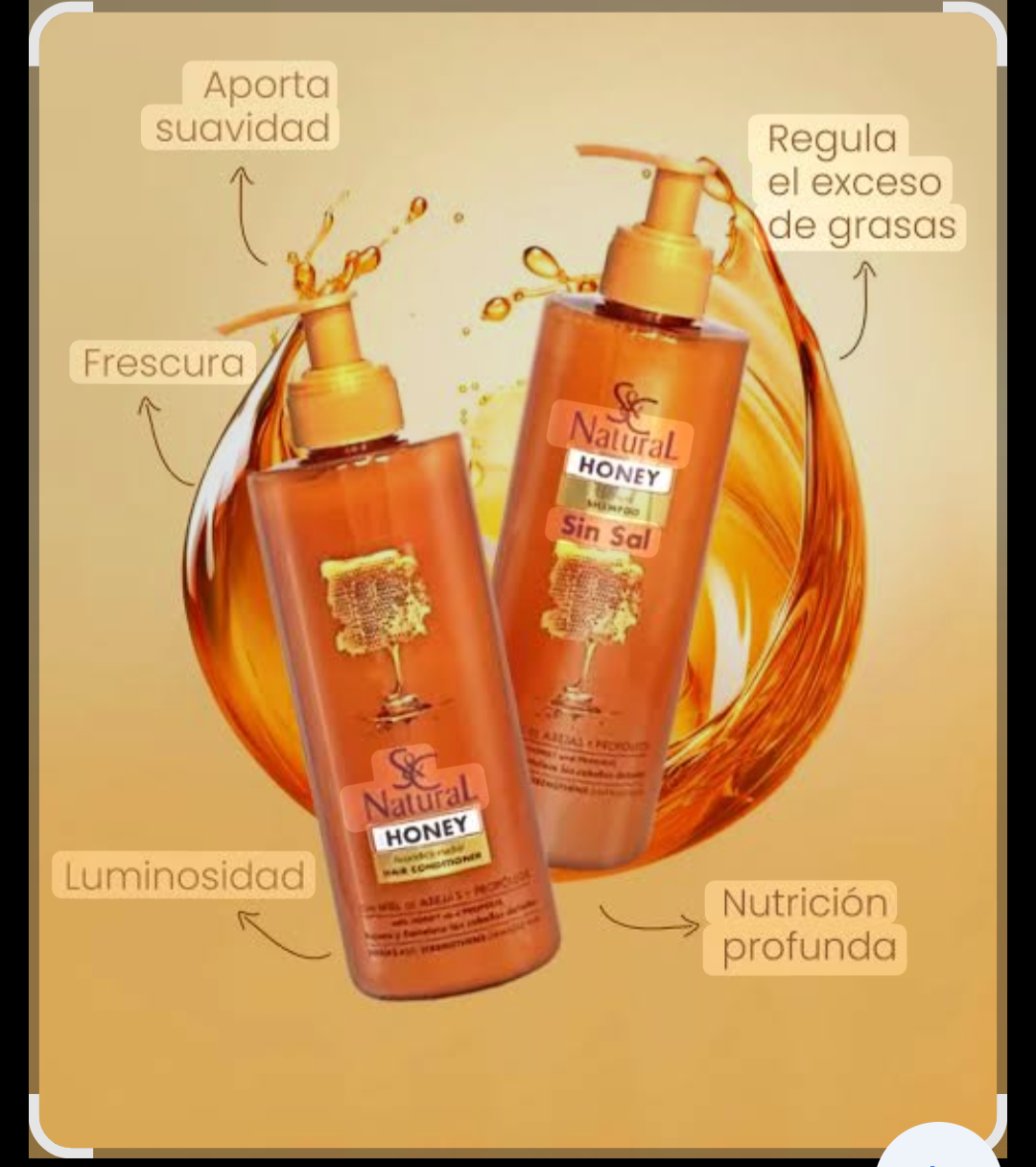Juego Shampoo Miel