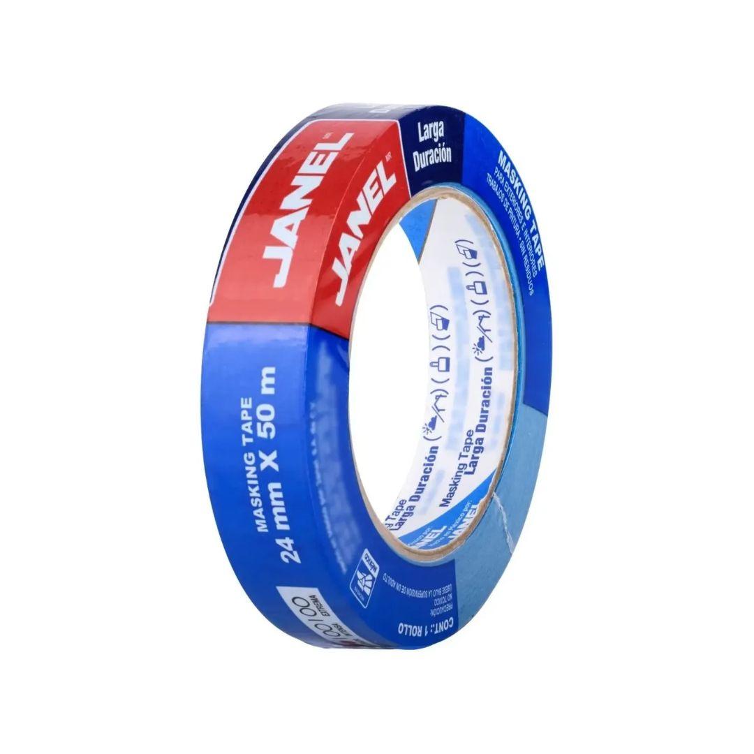 Cinta Masking Tape Azul JANEL 24 MM X 50