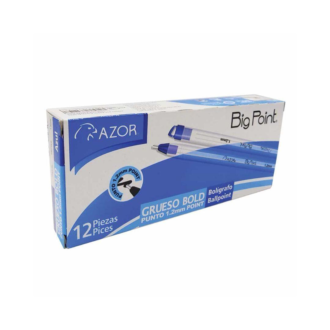 Bolígrafo Punto Grueso Azul