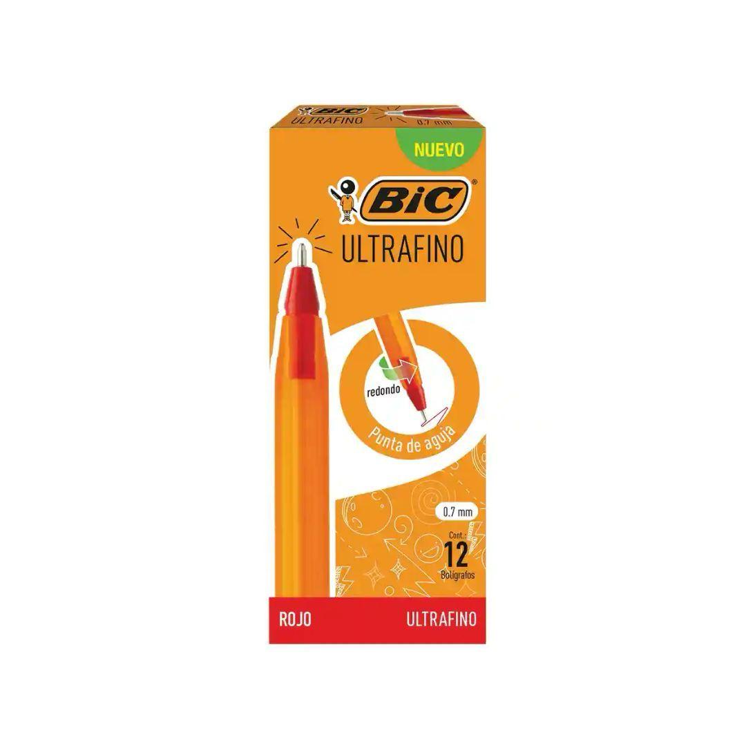 Bolígrafo Punto Ultra Fino Rojo