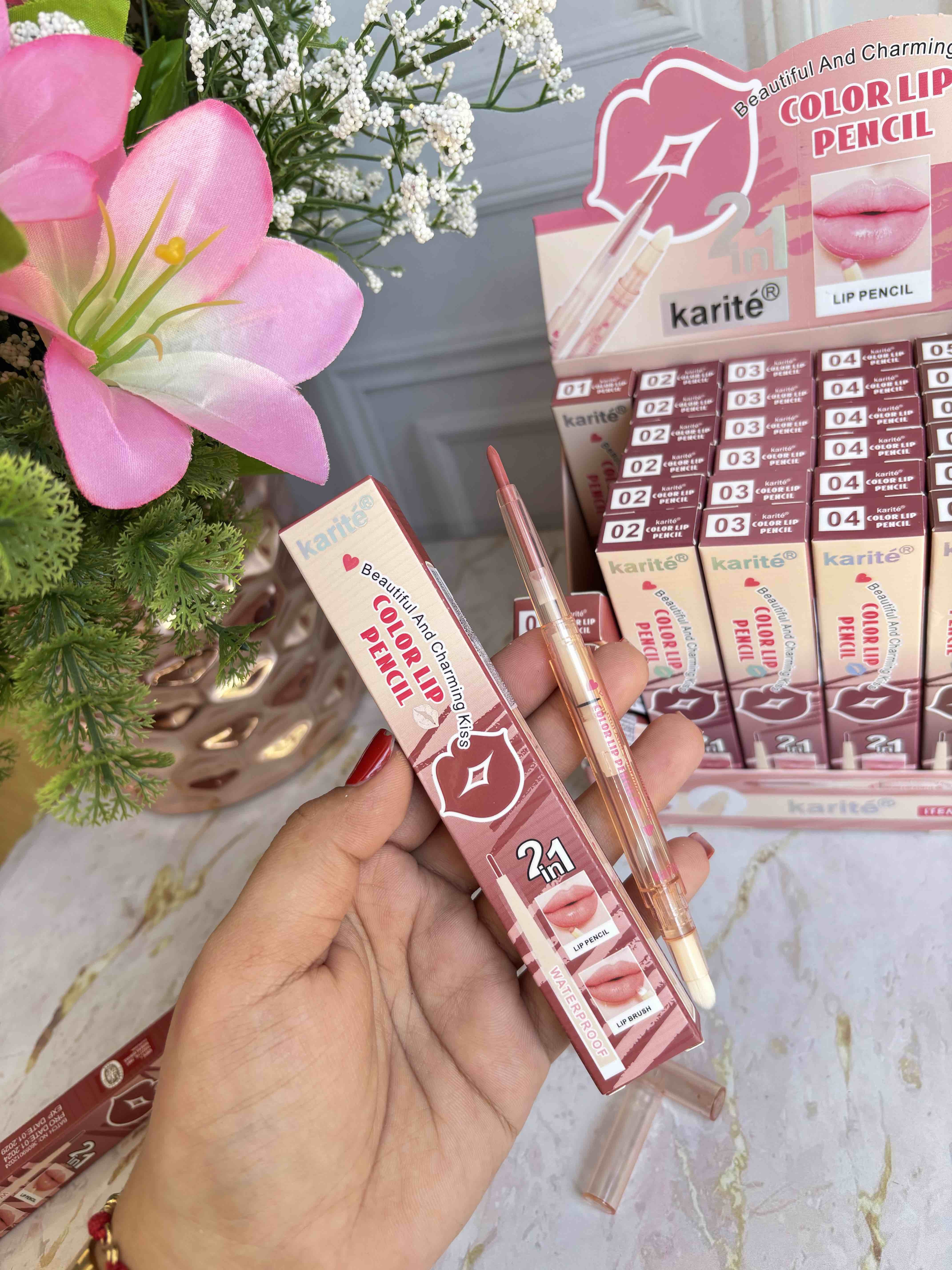 Lapiz De Labios Con Brocha Difuminadora