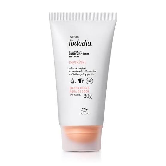 Desodorante en crema de mango rosa y agu