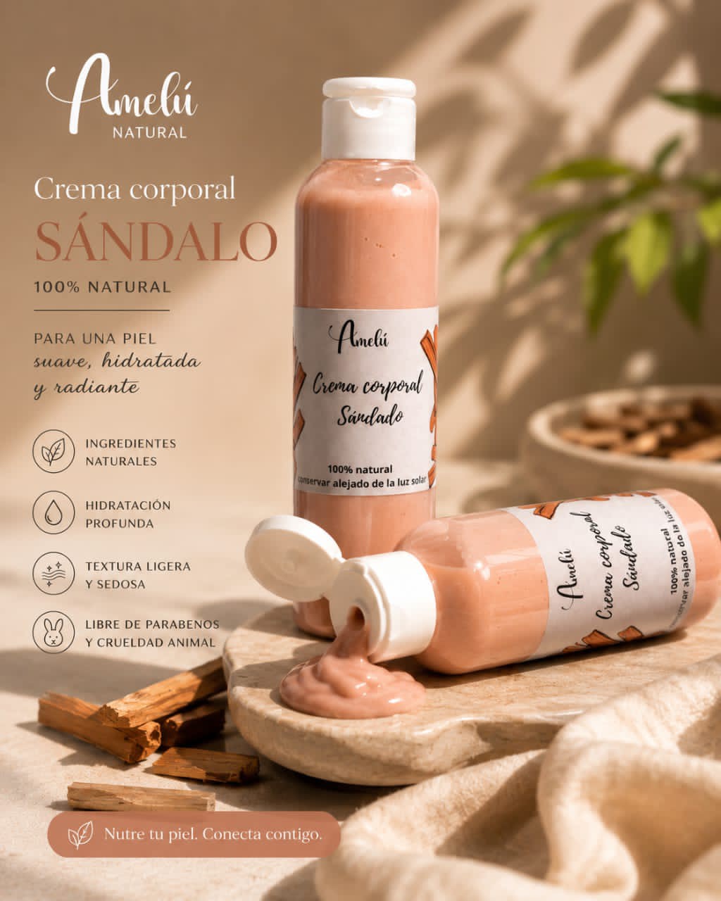 Crema Corporal de Sándalo